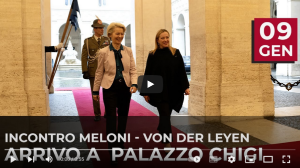 Il Presidente Meloni incontra Ursula von der Leyen