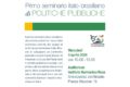 Seminario Politiche Pubbliche Italia Brasile, 3 Aprile