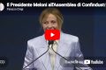 Il Presidente Meloni all’Assemblea di Confindustria