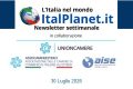 Newsletter settimanale ItalPlanet – 30 Luglio 2026