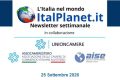 Newsletter settimanale ItalPlanet – 25 Settembre 2026