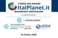 Newsletter settimanale ItalPlanet –16 Ottobre 2026
